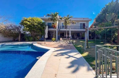 Sobrado com 4 dormitórios à venda, 523 m² por r$ 5.200.000,00 - condomínio reserva do paratehy - são josé dos campos/sp