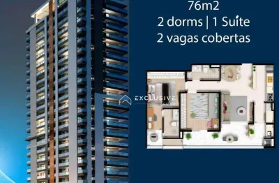 Apartamento com 2 dormitórios à venda, 76 m² por r$ 680.000,00 - esplanada independência - taubaté/sp