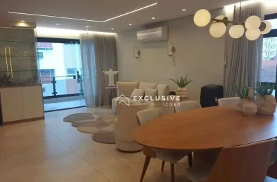 Apartamento com 4 dormitórios à venda, 210 m² por R$ 3.000.000,00 - Embaré - Santos/SP