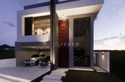Sobrado com 3 dormitórios à venda, 230 m² por r$ 1.500.000,00 - condomínio santa mônica - caçapava/sp