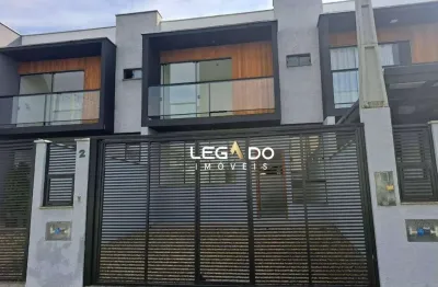 Sobrado com 3 dormitórios (2 suítes + 1 quarto térreo) à venda, 113 m² por r$ 598.000 - jardim sofia - joinville/sc