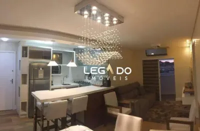 Apartamento mobiliado com 2 dormitórios (1 suíte) à venda, 66 m² por r$ 430.000 - iririú - joinville/sc
