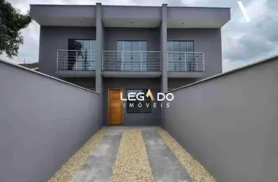 Casa  geminada nova com 3 dormitórios à venda, 98 m² por r$ 470.000 - boa vista - joinville/sc