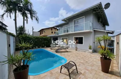 Casa com 5 dormitórios à venda, 268 m² por r$ 1.200.000,00 - jardim iririú - joinville/sc