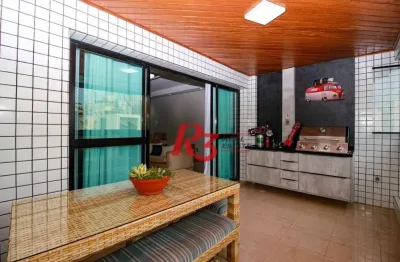 Apartamento à venda, 155 m² por r$ 1.980.000,00 - gonzaga - santos/sp