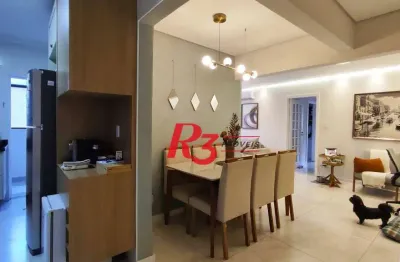 Apartamento com 2 dormitórios à venda, 94 m² por r$ 635.000,00 - aparecida - santos/sp