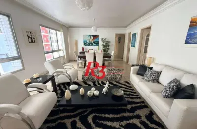 Apartamento com 3 dormitórios, 139 m² - venda por r$ 590.000,00 ou aluguel por r$ 6.500,00/mês - gonzaga - santos/sp