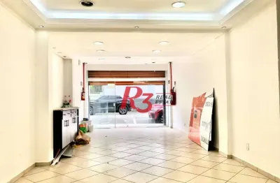 Loja para alugar, 80 m² por r$ 3.200,00/mês - centro - santos/sp