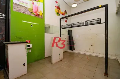 Ponto comercial com 1 sala para alugar na Avenida Ana Costa, 465, Gonzaga, Santos