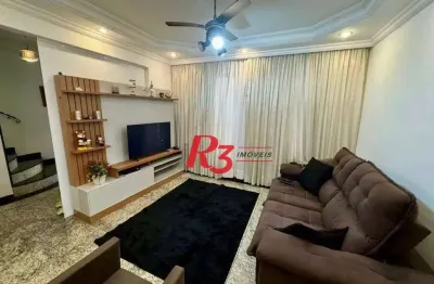 Sobrado com 3 dormitórios à venda, 126 m² por R$ 860.000,00 - Vila Belmiro - Santos/SP