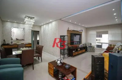 Apartamento à venda, 125 m² por r$ 950.000,00 - embaré - santos/sp