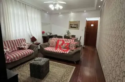 Apartamento à venda, 125 m² por r$ 530.000,00 - embaré - santos/sp