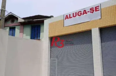 Loja para alugar, 322 m² por r$ 22.000,00/mês - marapé - santos/sp