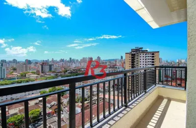 Apartamento à venda, 78 m² por r$ 850.000,00 - marapé - santos/sp