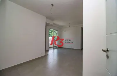 Apartamento com 2 dormitórios à venda, 66 m²  marapé - santos/sp
