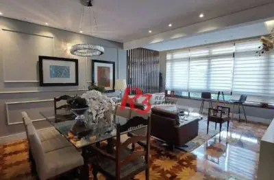 Apartamento à venda, 180 m² por r$ 1.400.000,00 - gonzaga - santos/sp