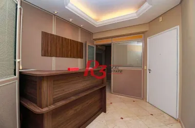 Sala para alugar, 134 m² por r$ 5.000,02/mês - campo grande - santos/sp