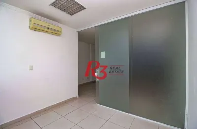 Sala para alugar, 90 m² por r$ 3.600,00/mês - centro - santos/sp