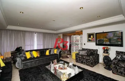 Apartamento com 3 dormitórios à venda, 244 m² - gonzaga - santos/sp