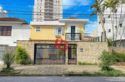 Sobrado à venda, 200 m² por r$ 1.950.000,00 - embaré - santos/sp