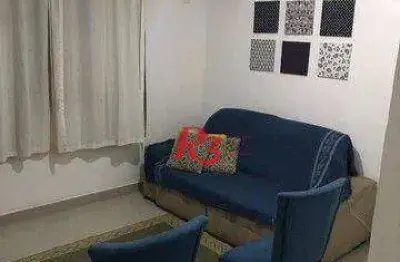 Apartamento com 2 dormitórios à venda, 70 m² - aparecida - santos/sp