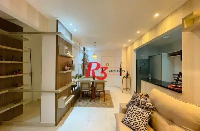 Apartamento à venda, 57 m² por r$ 690.000,00 - ponta da praia - santos/sp