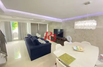 Sobrado com 4 dormitórios à venda, 212 m² por r$ 1.420.000,00 - embaré - santos/sp