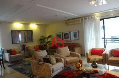 Apartamento à venda, 246 m² por r$ 2.350.000,00 - boqueirão - santos/sp
