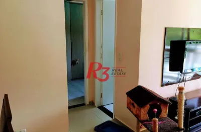 Apartamento com 2 dormitórios à venda, 55 m² por r$ 300.000,00 - morro de nova cintra - santos/sp