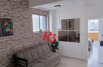 Apartamento à venda, 55 m² por r$ 532.000,00 - boqueirão - santos/sp
