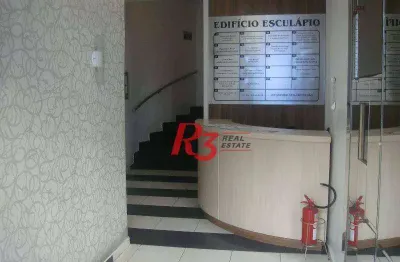 Conjunto para alugar, 88 m² por r$ 3.000,00/mês - centro - santos/sp