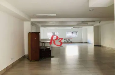 Sala para alugar, 160 m² por r$ 8.900,00/mês - pompéia - santos/sp