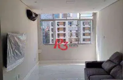 Apartamento 2 dormitórios, 2 suítes no bairro boqueirão, santos-sp.
