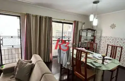 Apartamento à venda, 128 m² por r$ 850.000,00 - gonzaga - santos/sp