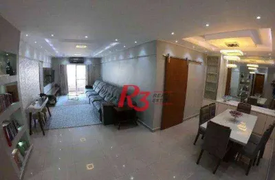 Apartamento com 3 dormitórios à venda, 153 m² por r$ 1.010.000,00 - aviação - praia grande/sp