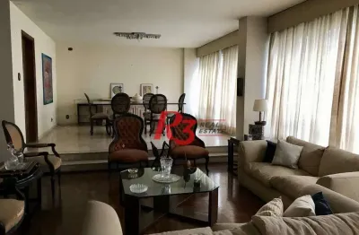 Apartamento com 4 dormitórios à venda, 302 m² por r$ 1.702.000,00 - boqueirão - santos/sp