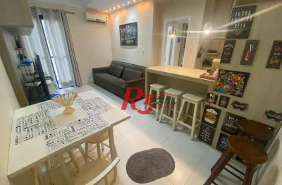 Flat à venda, 45 m² por r$ 320.000,00 - gonzaga - santos/sp