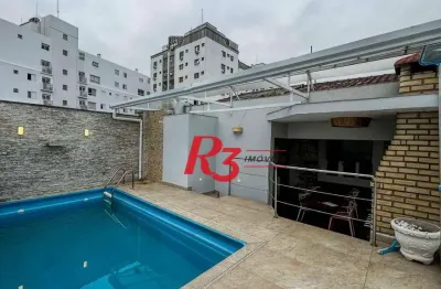 Casa com 3 dormitórios à venda, 307 m² por r$ 1.600.000,00 - marapé - santos/sp