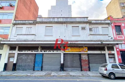 Loja para alugar, 430 m² por r$ 6.000,00/mês - centro - santos/sp