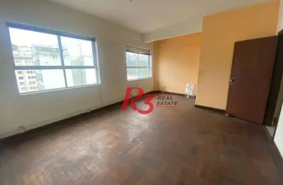 Andar corporativo para alugar, 300 m² por r$ 5.500,00/mês - centro - santos/sp