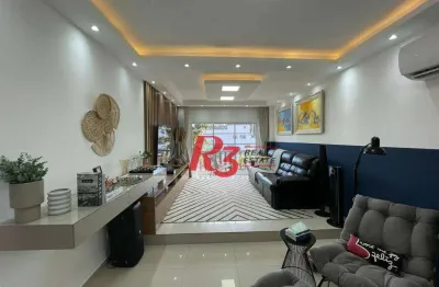Apartamento à venda, 111 m² por r$ 735.000,00 - aparecida - santos/sp