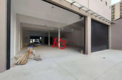 Loja para alugar, 800 m² por r$ 38.300,00/mês - vila matias - santos/sp