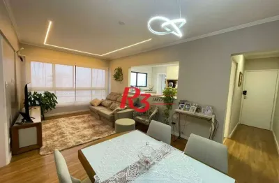Apartamento à venda, 98 m² por r$ 830.000,00 - embaré - santos/sp