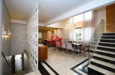 Sobrado à venda, 350 m² por r$ 2.250.000,00 - campo grande - santos/sp