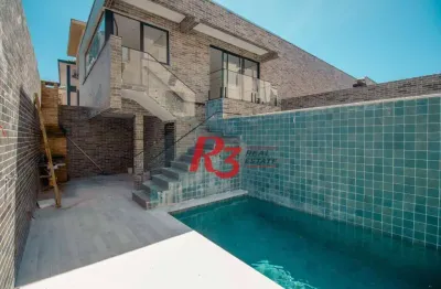 Casa à venda, 236 m² por r$ 2.200.000,00 - embaré - santos/sp