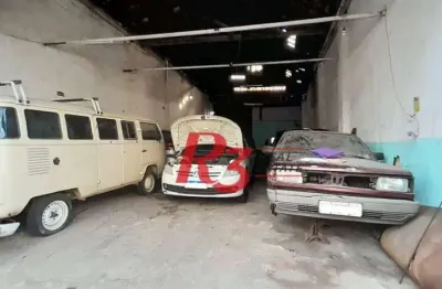 Galpão à venda, 160 m² por r$ 400.000,00 - paquetá - santos/sp