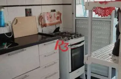 Apartamento com 2 dormitórios à venda, 58 m² por r$ 320.000,00 - morro de nova cintra - santos/sp