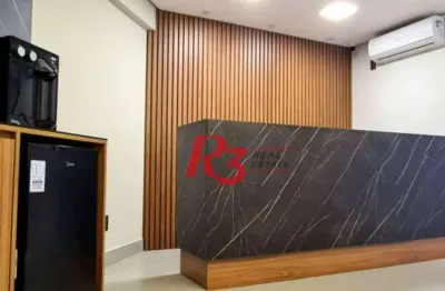 Sala, 52 m² - venda por r$ 480.000,00 ou aluguel por r$ 6.420,00/mês - marapé - santos/sp