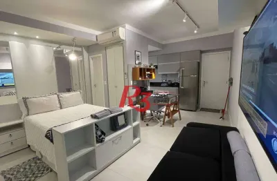 Apartamento à venda, 44 m² por r$ 1.050.000,00 - pompéia - santos/sp