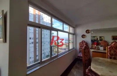 Apartamento com 3 dormitórios(quartos) à venda, 234 m² - boqueirão - santos/sp